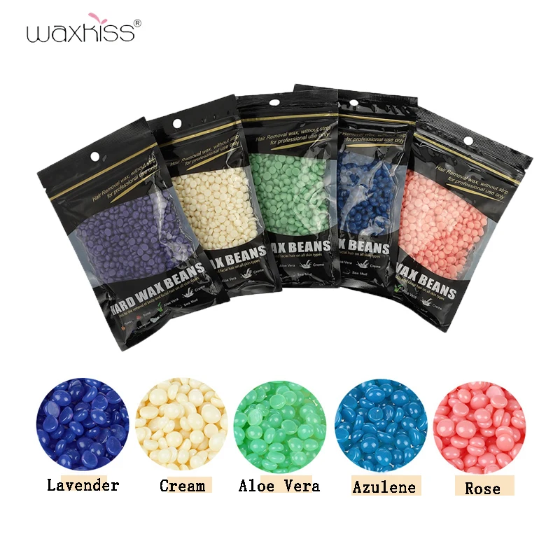 

100g Hard Wax Beans Solid Hair Remover No Strip Depilatory Hot Film Wax Bead Hair Removal for Full Body Bikini Face Leg Eyebrow