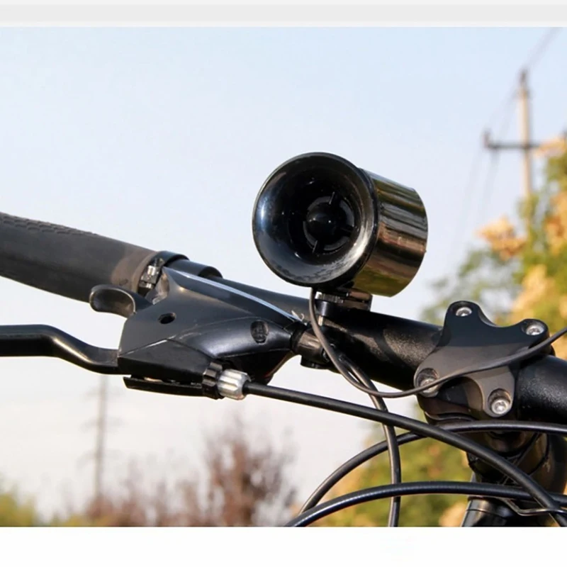 

1 Pc Bicycle Bell 6-Sounds Electronic Cycling Horns Loud Alarm Safety Siren Ultra-loud Bike Horn