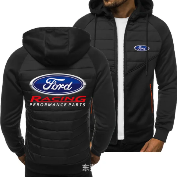 

2021 New Spring Men FORD Car Logo Print Men's Jacket Casual Sweatshirt Long Sleeve Mens zipper Jacket Man Hoody Coat 031