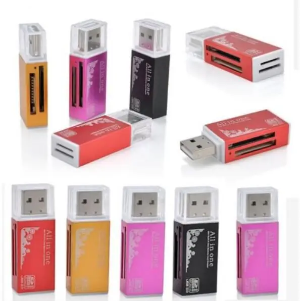 Высококачественный многофункциональный адаптер для Micro SD SDHC TF M2 MMC MS PRO DUO все в 1 USB