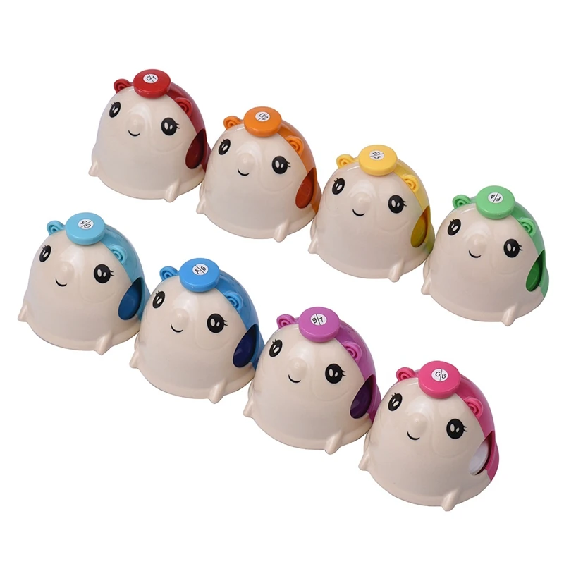 8 шт./компл. Красочный Милый Мультфильм Deskbell мышь форма ручные колокольчики