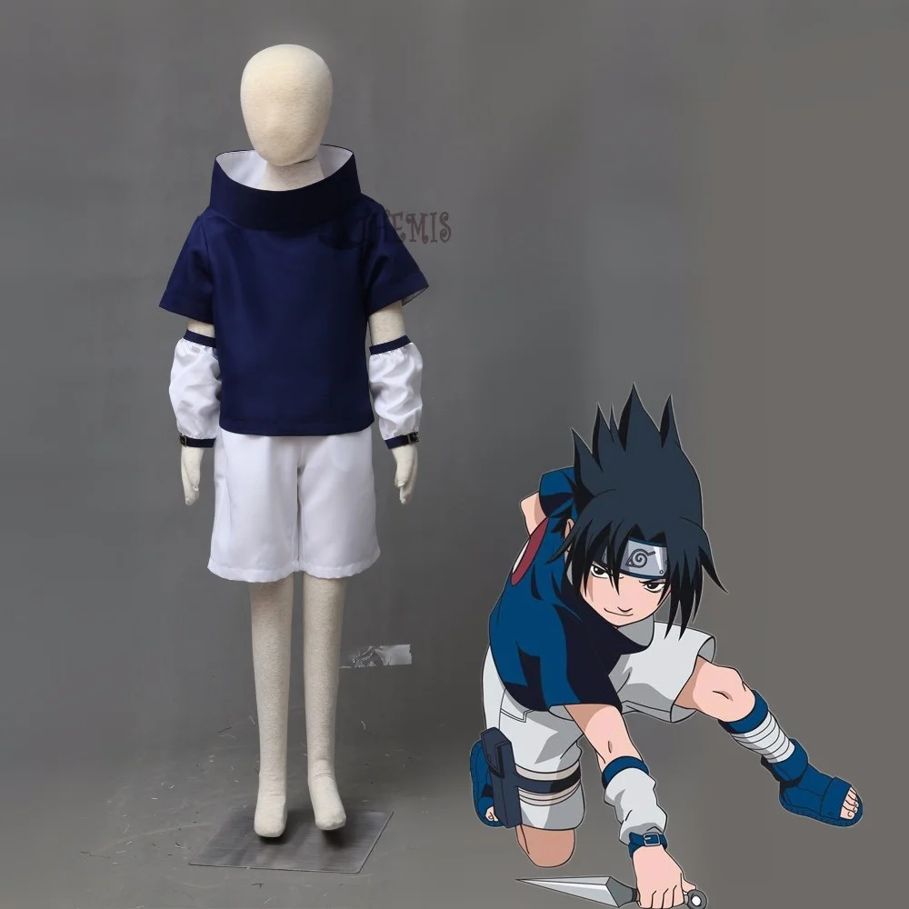 Костюм для косплея MMGG Uchiha Sasuke голубая повязка на голову сделанная заказ любого