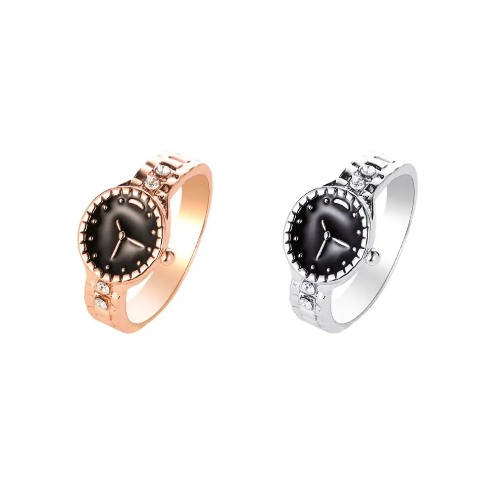 Новое креативное модное кольцо в форме часов из Европы и США индивидуальное для