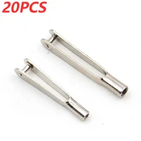 20pcs m2 m3 servo lever throttle pull rods u clamp length 30mm metal push rod clip coupler steering chuck for diy rc fixed wing