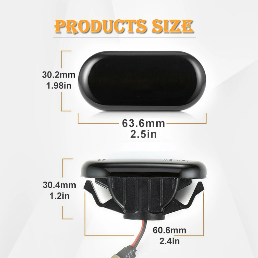 

2x Repeater Blinker Car Side Marker Turn Signal Light for Nissan 350Z Z33 Fairlady Z Armada III R51 Cube Z11 Camiones D40 Livina