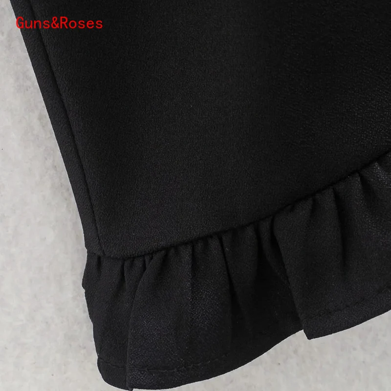 

Dresses For Women 2021 Sweet Fashion With Lace Ruffled Mini Dress Vintage Puff Sleeves Button-up Female Dresses Vestidos Mujer