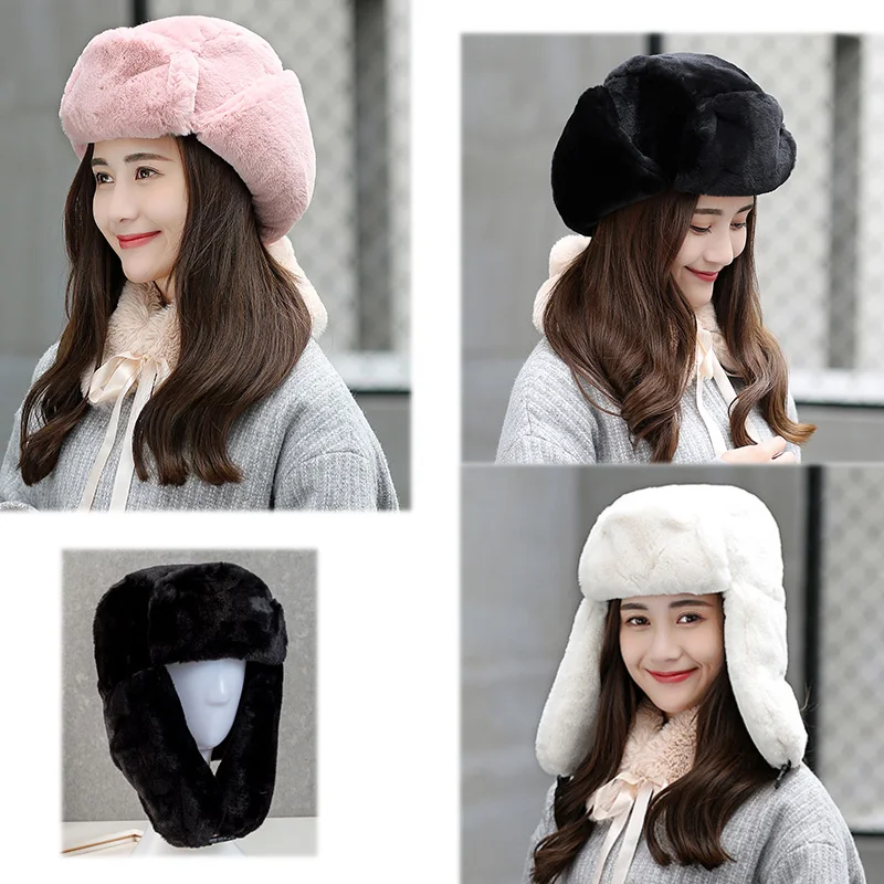 Мужская шапка-бомбер теплая зимняя шапка для мужчин и женщин мужские шапки