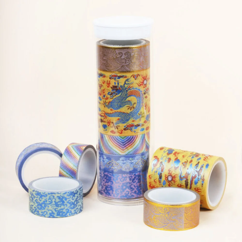 

Washi Paper DIY Tapes Crafts Decorative Tape Gift Packing Band Scrapbook Ornaments for Kids Girls (Dragon)