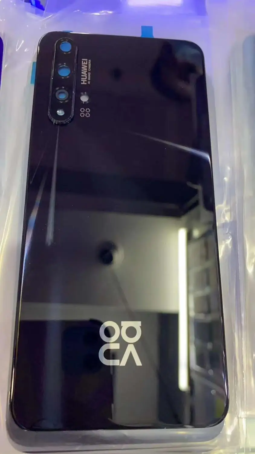 

Original New For 6.26" Huawei Nova 5T YAL-L21 3D Glass Back Battery Cover Housing+Camera Metal Frame+Lens+Flash+Tools+Sticker
