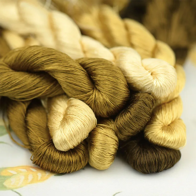 Шелковая нить для вышивки 1 шт./400 м/100% нить/ручная вышивка