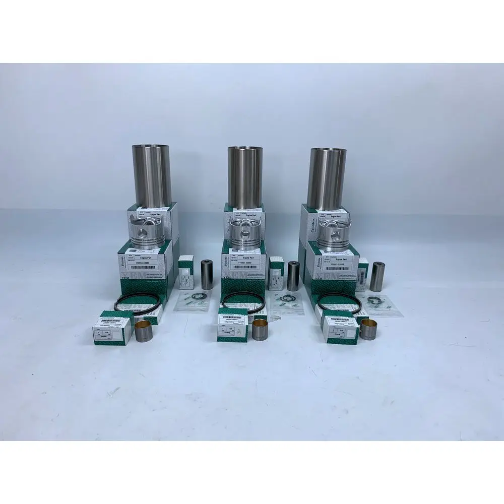 

Новинка, запчасти для двигателя 3TNA66, комплект гильз цилиндра двигателя с поршнями, комплект колец для Yanmar