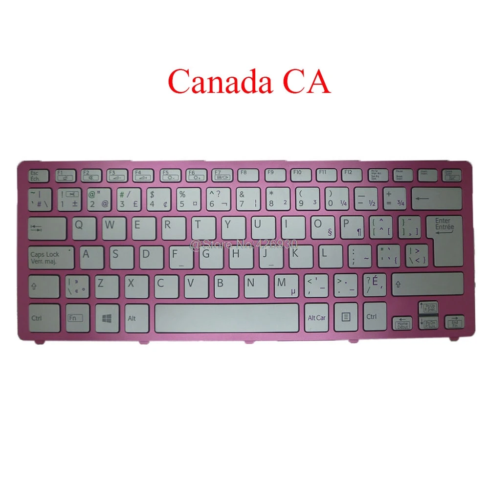 

Laptop CA Keyboard For SONY For VAIO SVF14N Series SVF14N190S SVF14N290S 9Z.NABBQ.A2M 149264821CA AEFI2K000403A Canada new