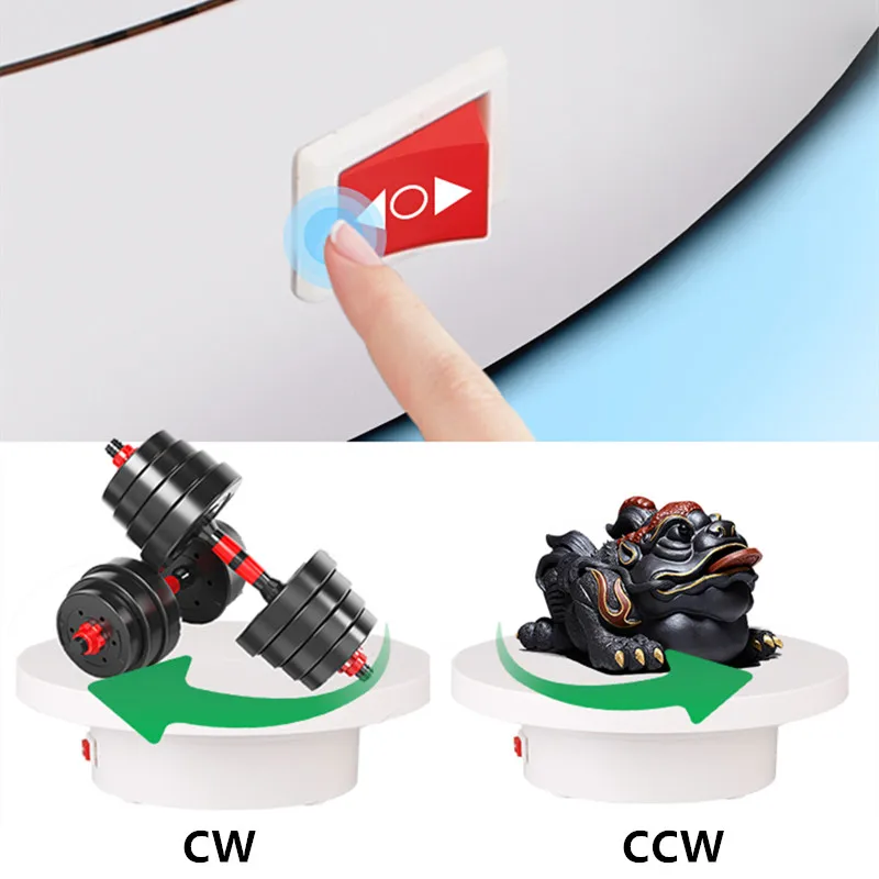 Вращающийся поворотный стол для фотографий с USB-регулятором скорости вращения на