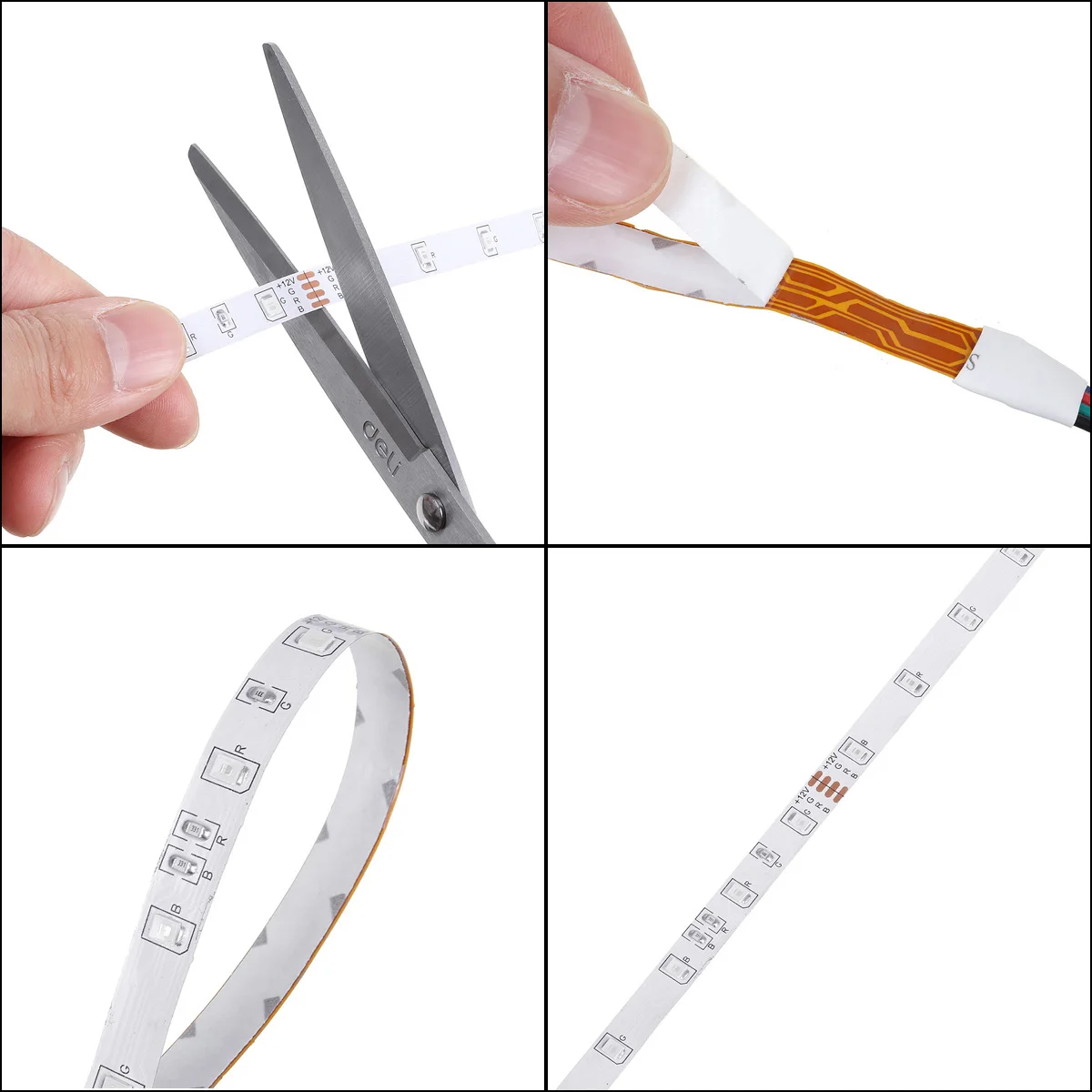 

2835 LED Light Strip DC12V led Strip Lights Non Waterproof 5m RGB Tape Diode Neon led Ribbon Flexible Light for Room Decoration