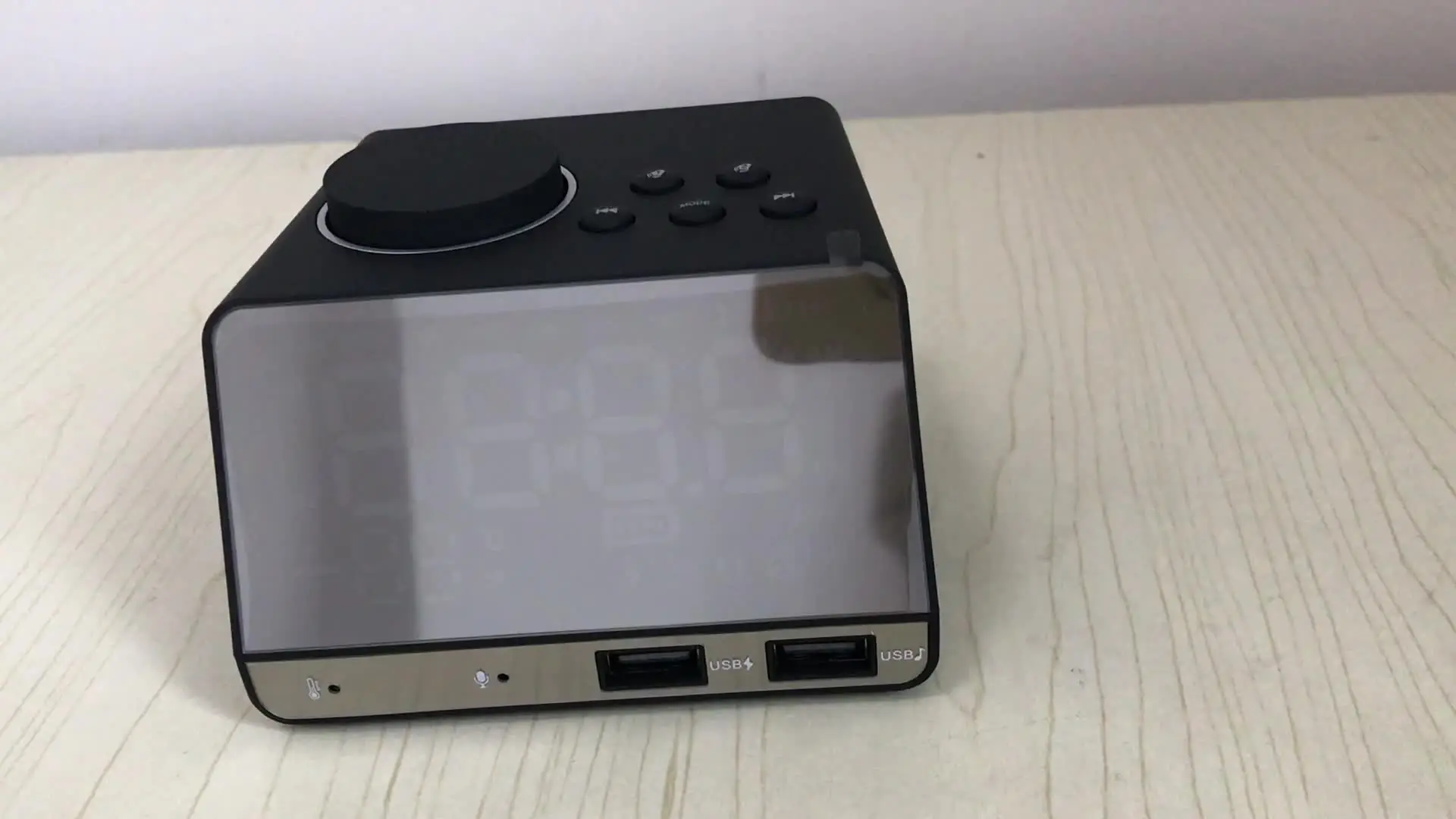 Светодиодные зеркальные портативные цифровые настольные мини-часы K11 будильник