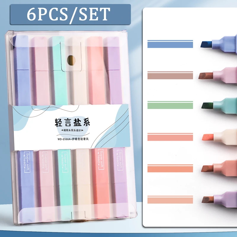 

Набор ручек-маркеров для студентов, 6 шт./компл.