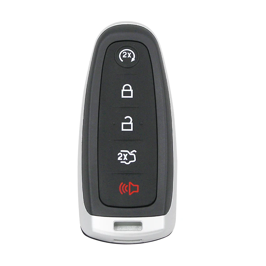 5 Buttons Smart Remote Start Smart Prox Key Fob Transmitter for Ford 315/433MHz ID46 Chip FCC: M3N5WY8609 with H75 small key