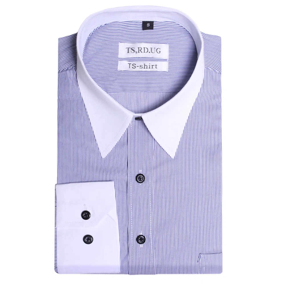 

Long Sleeved Shirts Mens Business Casual Shirts Slim-fit Formal Shirts
