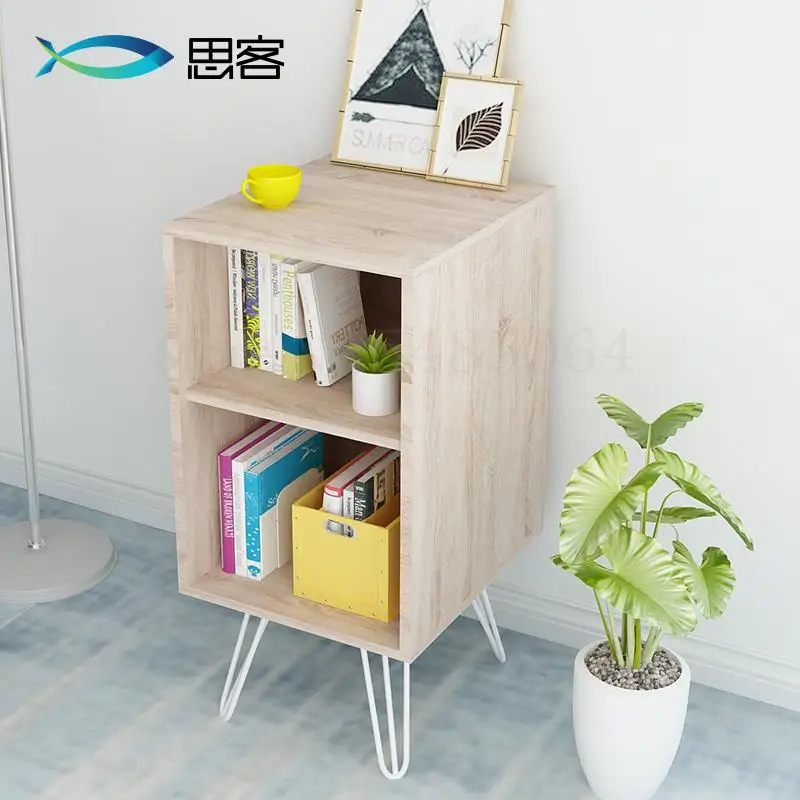Скандинавский книжный шкаф в скандинавском стиле напольная маленькая книжная