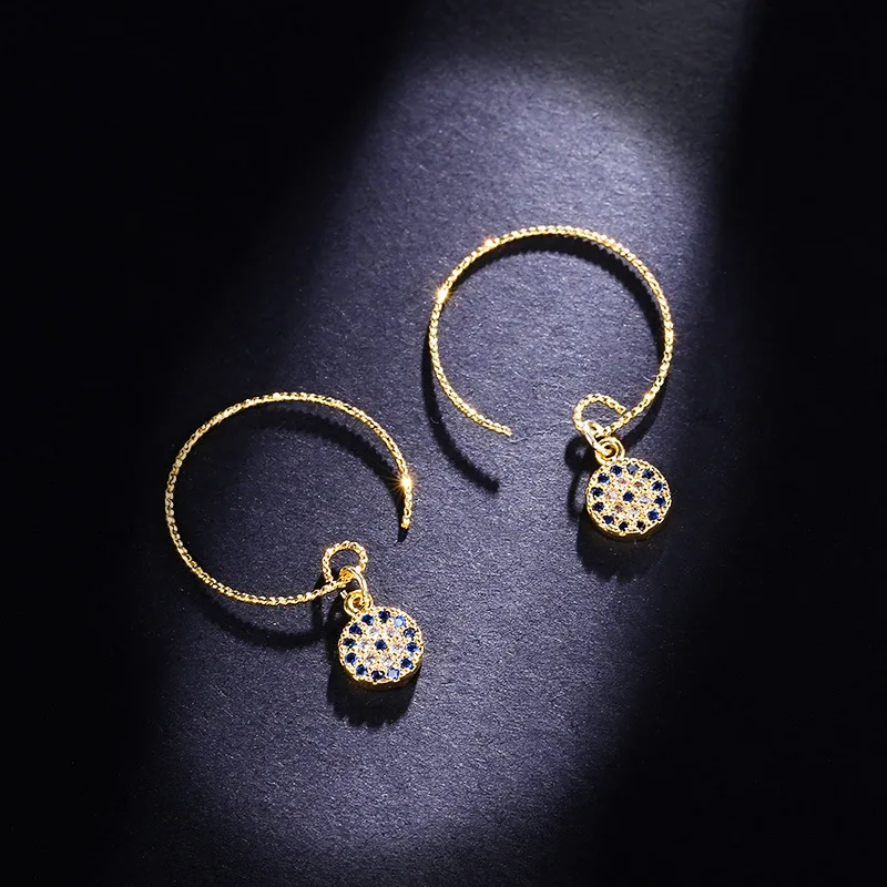 Серьги Модные ювелирные изделия 2020 evil eye корейский стиль Универсальные