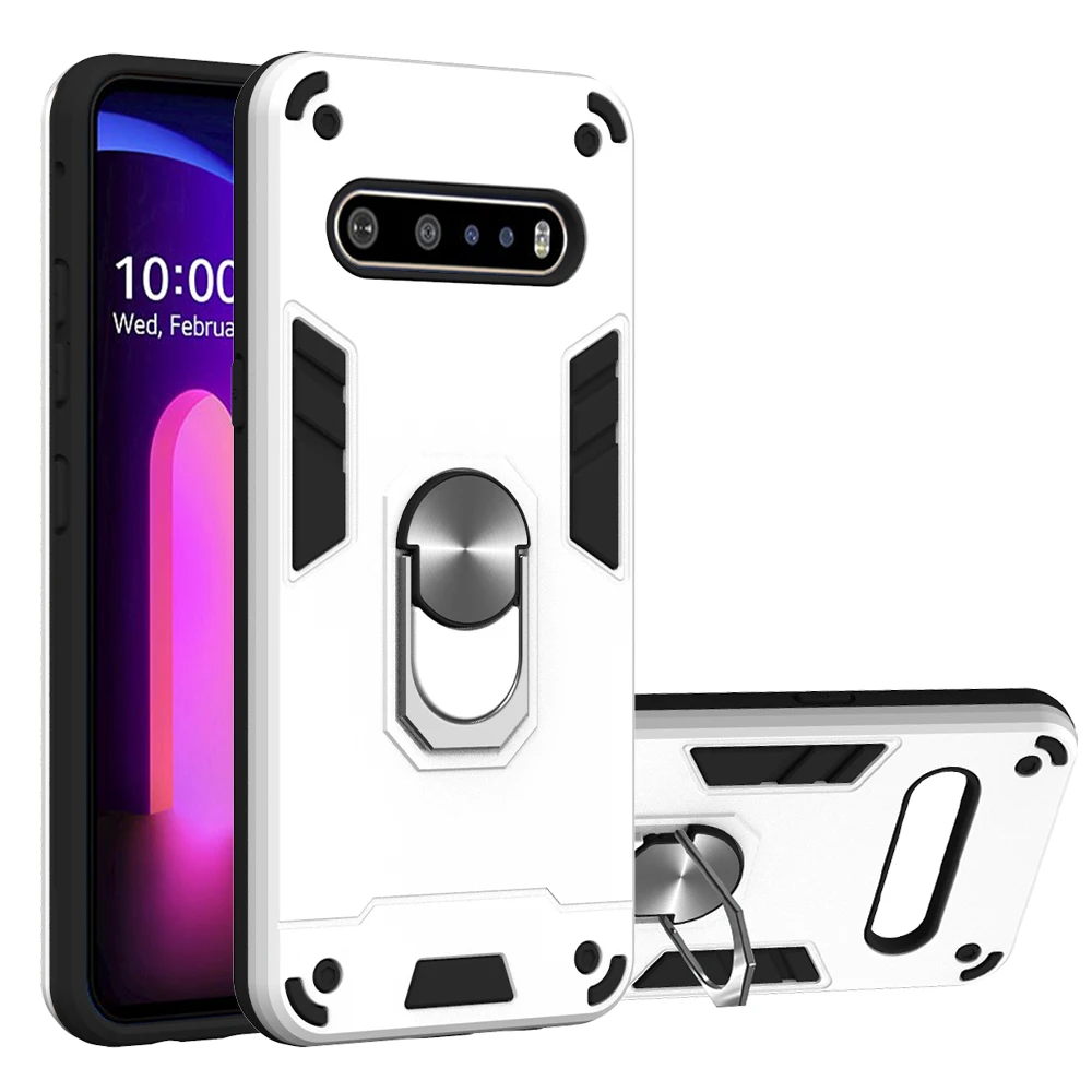 

LG V60 ThinQ 5G K51 Q51 K31 2in1 Armor Mobile Phone Case Shockproof Shell