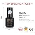ROSALIND Base For Nails Gel Polish Hybrid Laser Top Matt Coat Semi Permanent UV Varnish For Manicure Soak Off Primer Lacquer 7ML