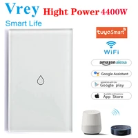 vrey us standard tuya smart touch switch high power water heater switches app control with voice control alexa echo google