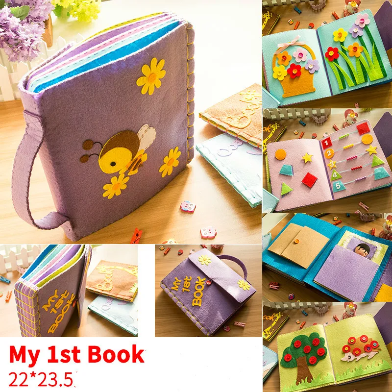 DIY войлочные животные My First Book Монтессори детская книга для раннего обучения мам