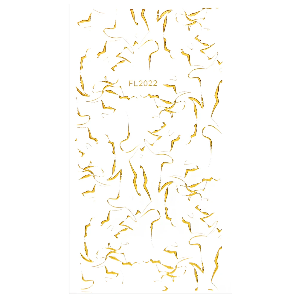 

Gold Stripe Lines Nails Stickers Geometry Triangle Rectangle Foil Transfer Decals DIY Tips Nail Art Decorations Manicure Slider