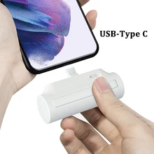 5000mAh Mini Power Bank USB-Type C Lightning Interface For iPhone iPad Xiaomi Huawei Fast Charging Portable Wireless Powerbank