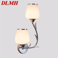 dlmh wall lamps modern led lights creative flower shape indoor for home corridor