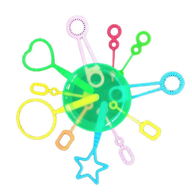 12 шт./компл. пластмассовое кольцо для мыльных пузырей инструмент забавные