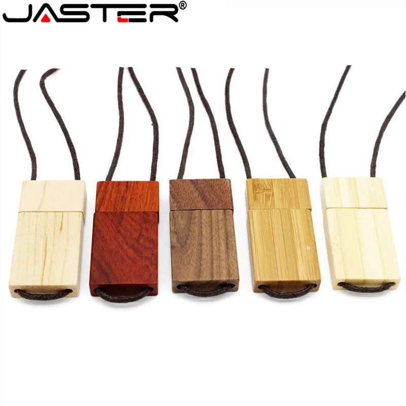 Usb флеш накопитель JASTER деревянный из бамбука 16 ГБ логотип сделай сам|USB
