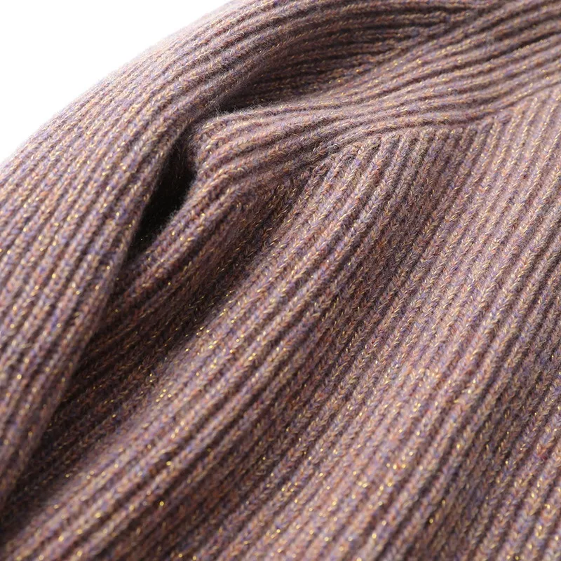 

100% Wool Shiner Yarn Sweater Turtleneck Ribs Thick Warm Pullover Loose Raglan Sleeve Base Shirt Women Merino Winter Necessity