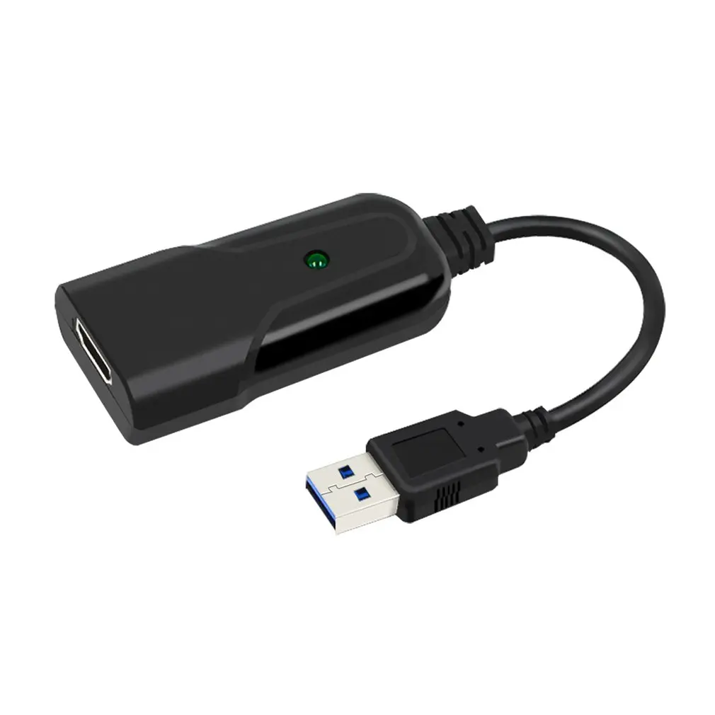 Портативный USB 2 0 HDMI игровая карта захвата 1080P placa de video надежный потоковый адаптер
