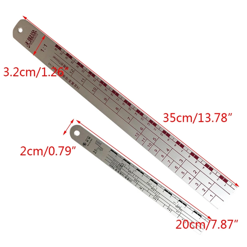 

Varnish Curing Agent Thinner Scale Steel Corrosion-resistant Car Paint Ruler