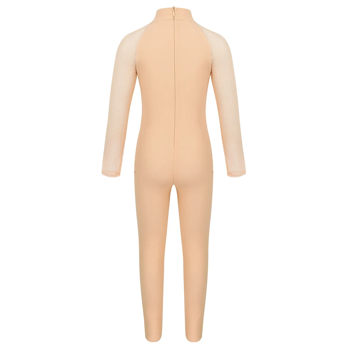 Детский сетчатый комбинезон для девочек с длинными рукавами воротником стойкой