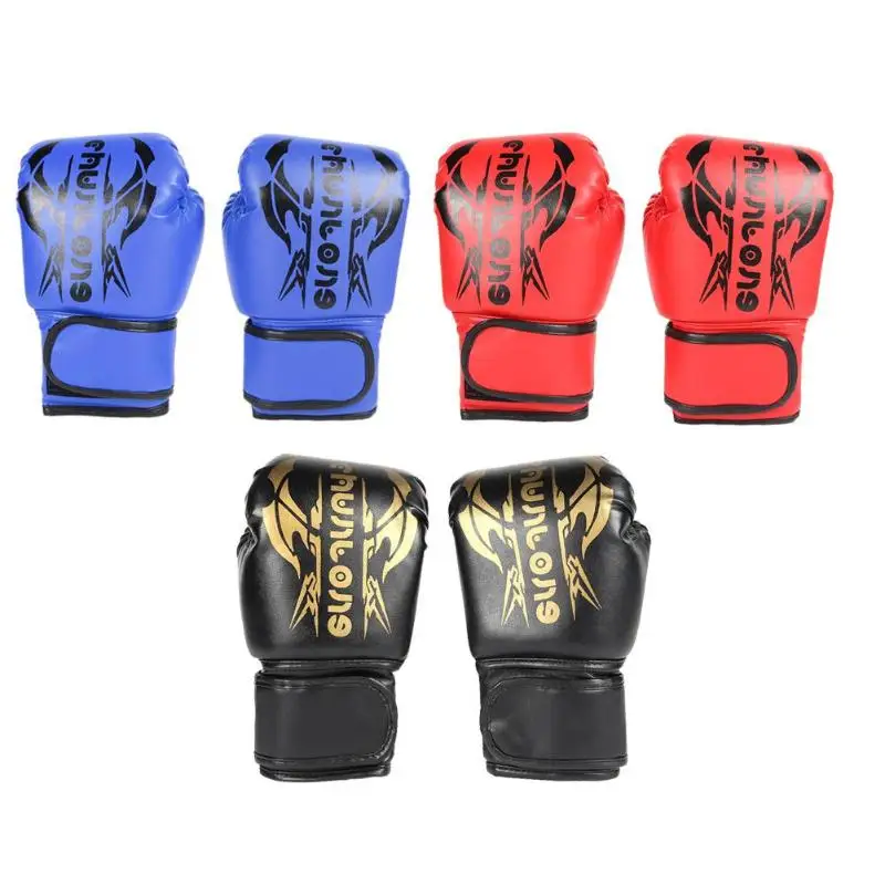 2 шт 8 унций печать боксерские тренировочные боевые перчатки дышащие детские Муай