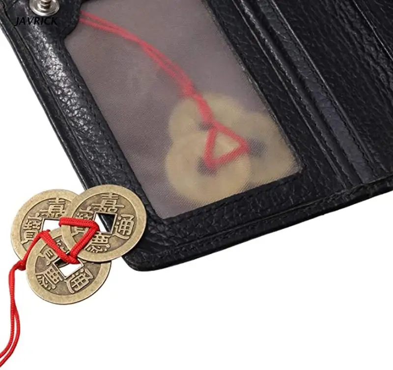 

10Pcs Chinese Fortune Coins Feng Shui Coins I-Ching Coins Kit Traditional Coins with Red String for Wealth and Success