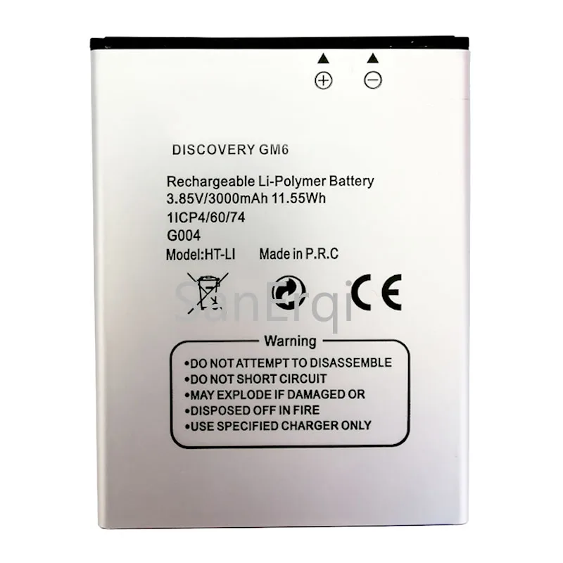 

3000mAh Battery for General Discovery GM6 Mobile G004 Cell Phone Li-Polymer Batterie Battery