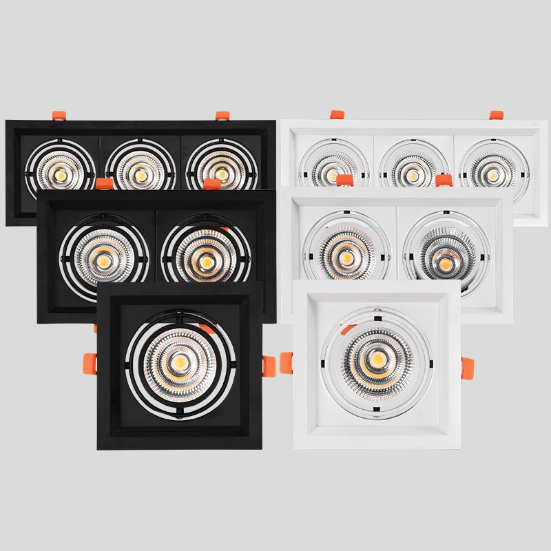 Квадратный регулируемые нишевые COB светодиодный локальный светильник мощностью