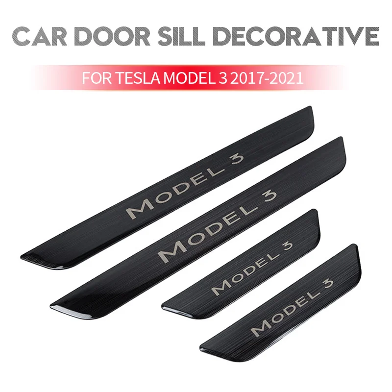 Наклейки на автомобильные педали для Tesla Model 3 2017 2021 декоративная Защита от