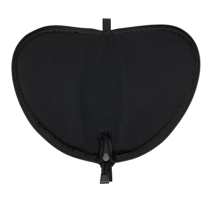 

Portable Tactical Black Hunting Package Pistol Pack Zip Open on Two Sides Half Circle shape Hand Gun Bag Hs0