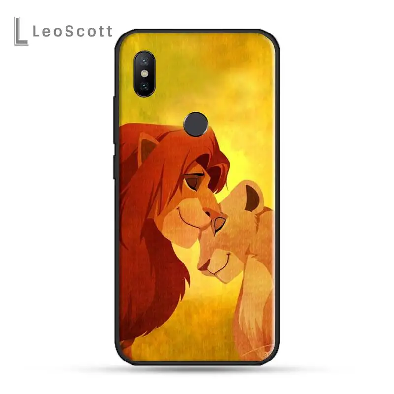 Чехол для телефона RuiCaiCa The Lion King Simba animal Xiaomi Redmi 4x5 plus 6A 7 7A 8 mi8 8lite 9 note 4 5