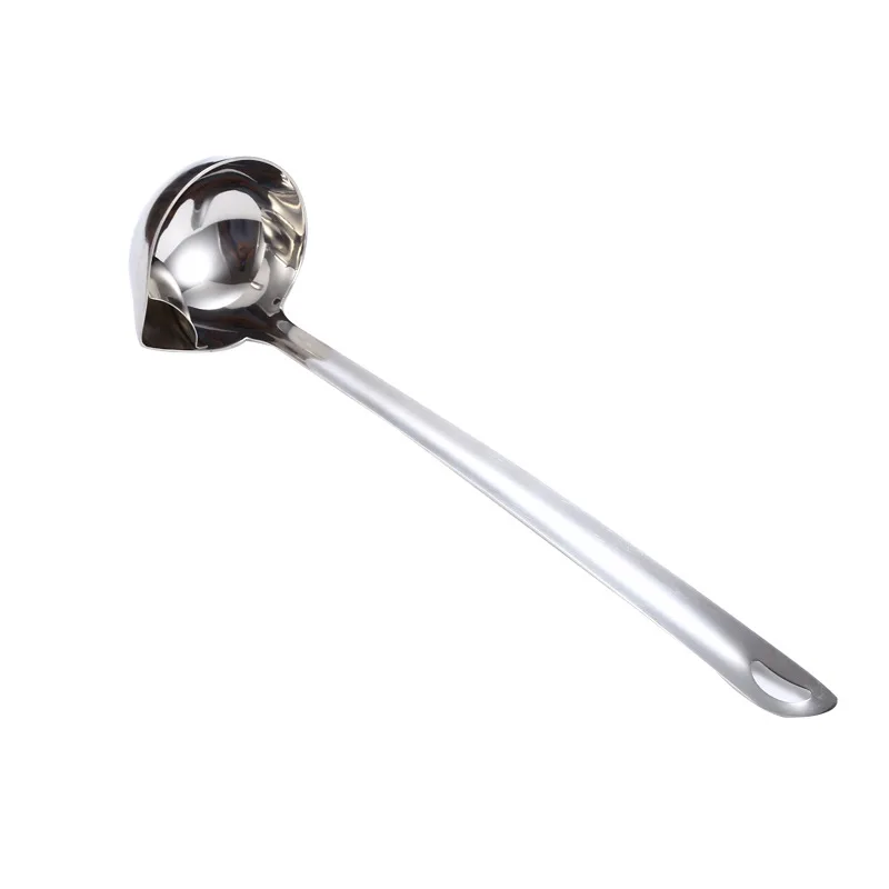 

Long Handle Oil Soup Separate Spoon Home Strainer Cooking Colander Kitchen Scoop Stainless Steel LadleTableware filter