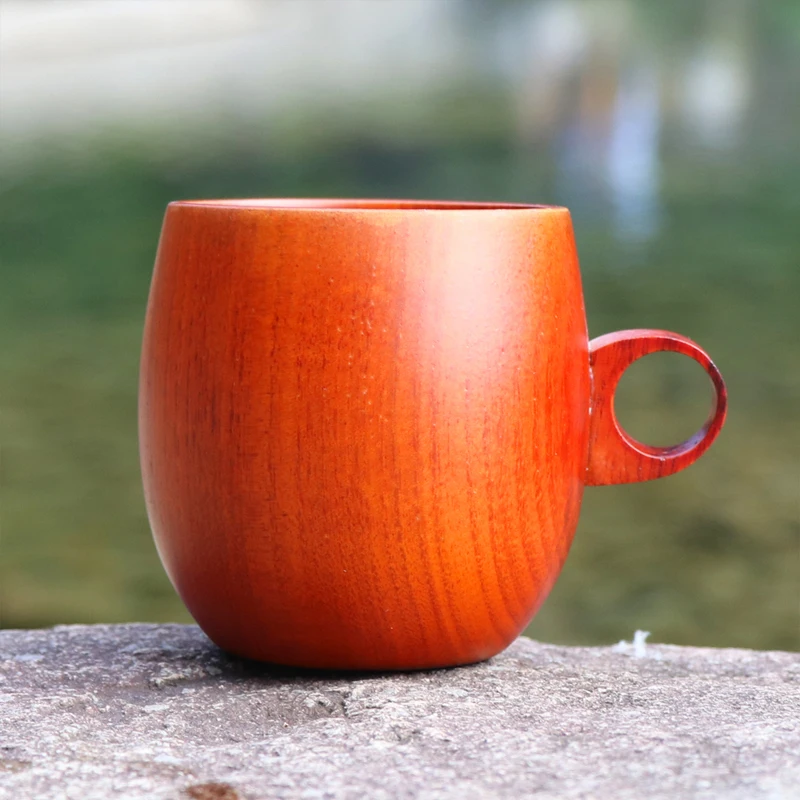 Кофейные кружки из натурального дерева с ручкой новинка маленькая чайная чашка