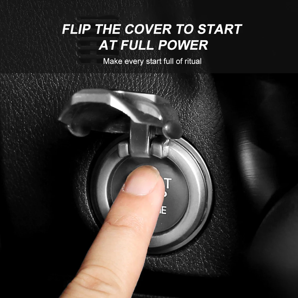 

Car Engine Start Ignition Button Cover Decorative Ring Push Button Ignition Switch Decorative Sticker Car Interior Accessories