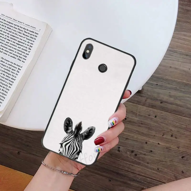 

Animal zebra black and white stripes Phone Case For Xiaomi Redmi 7 9t 9se k20 mi8 max3 lite 9 note 8 9s 10 pro Soft Silicone