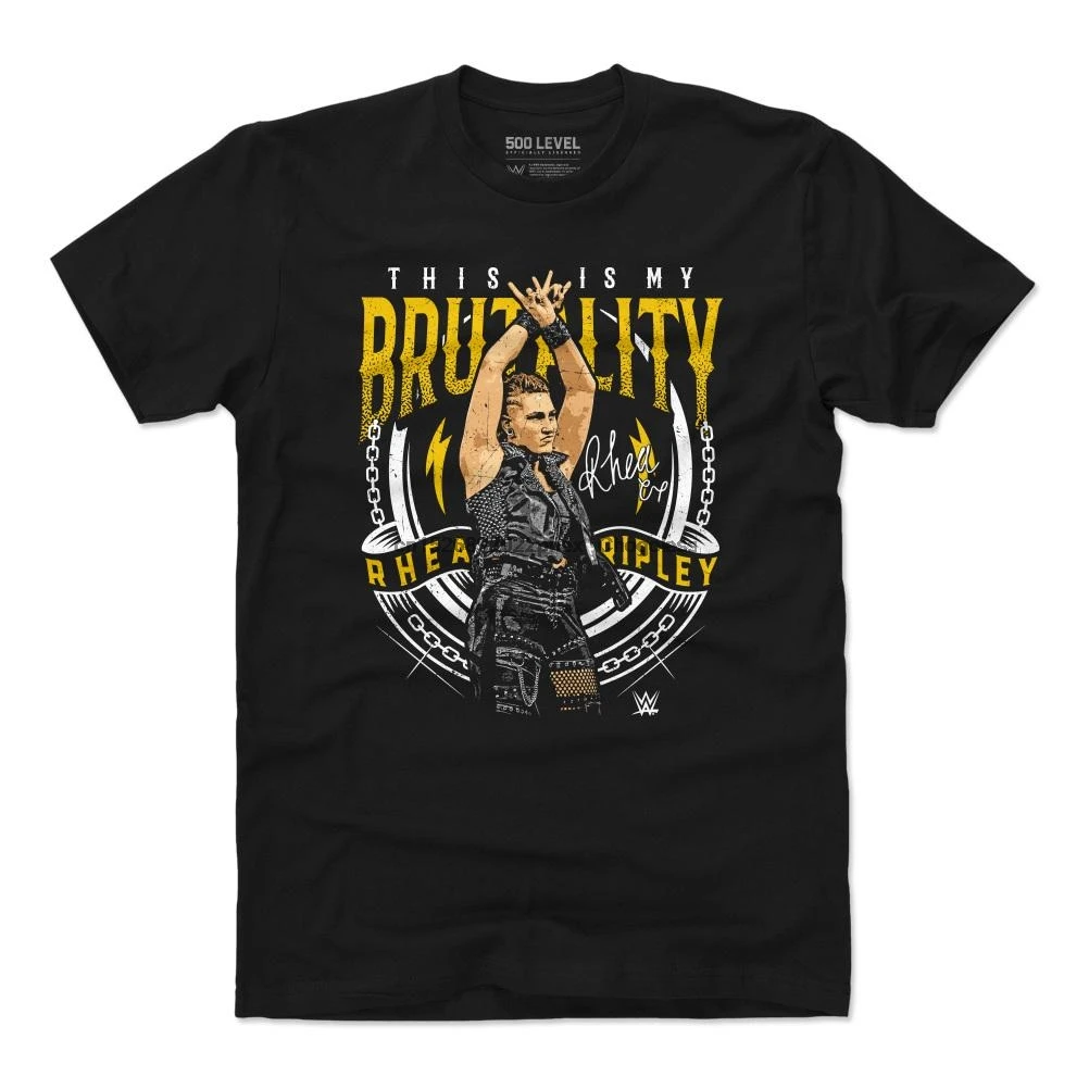 

Men Tshirt Rhea Ripley Brutality Women T-Shirt
