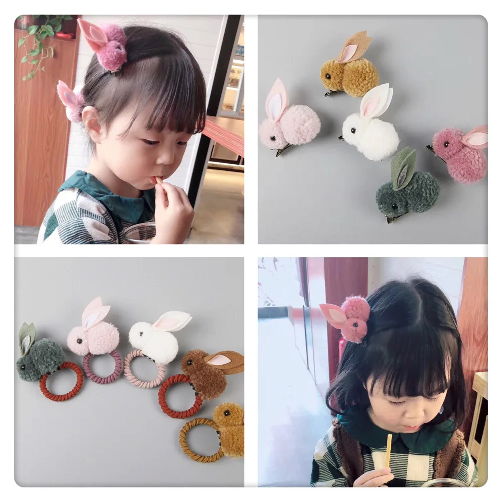 Женская резинка для волос в виде кролика |